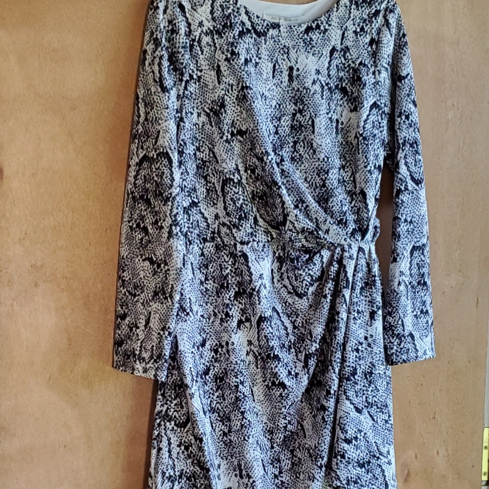 Julia Jordan Womens Snakeskin Print Dress Size 12